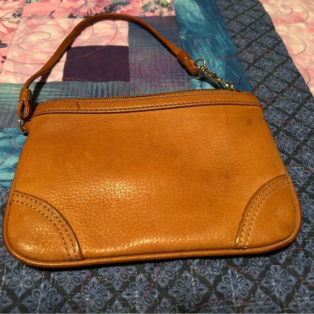 Fossil Brown Leather Wristlet - Picture 2 of 4